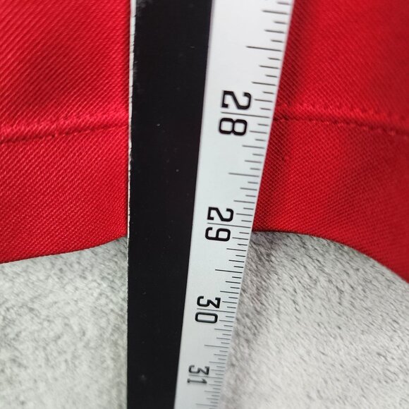 Mens Red Nike Golf Dri-Fit Polo Shirt Short Sleeve 1/4 Button Up Size XL - Picture 11 of 12